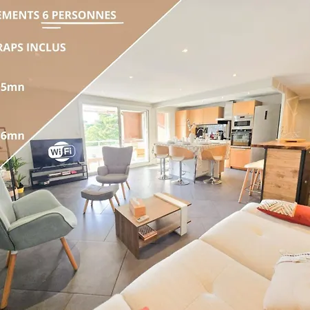 Apartment Le Grand T4 - Wifi, Parking, Clim
